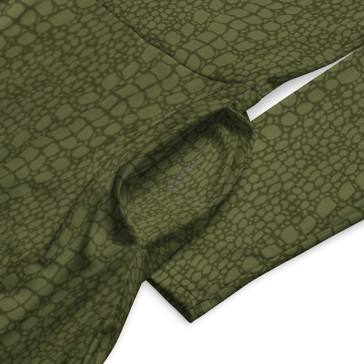 Green Crocodile Midi Dress - ARTFULANE