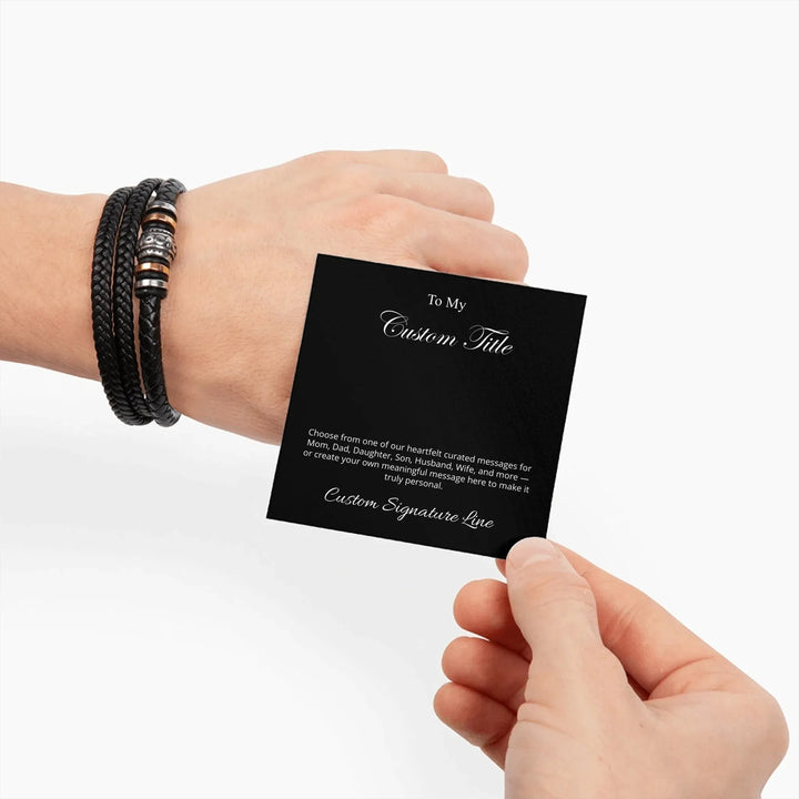 Mens-Love-You-Forever-Bracelet-with-custom-message-card-artfulane