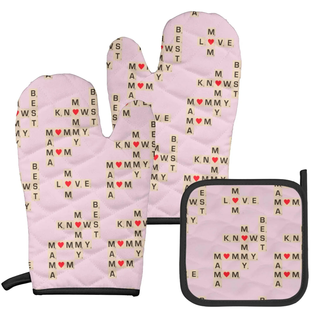 Mitts-and-Pot-holder-Set-Mom-Knows-Best-in-pink-artfulane