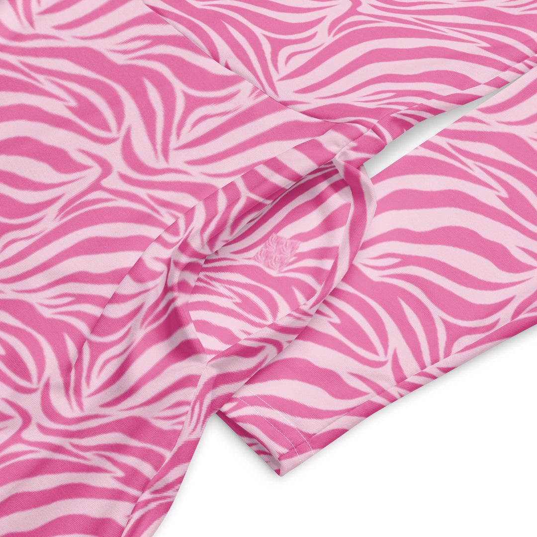 Pink Zebra Midi Dress - ARTFULANE