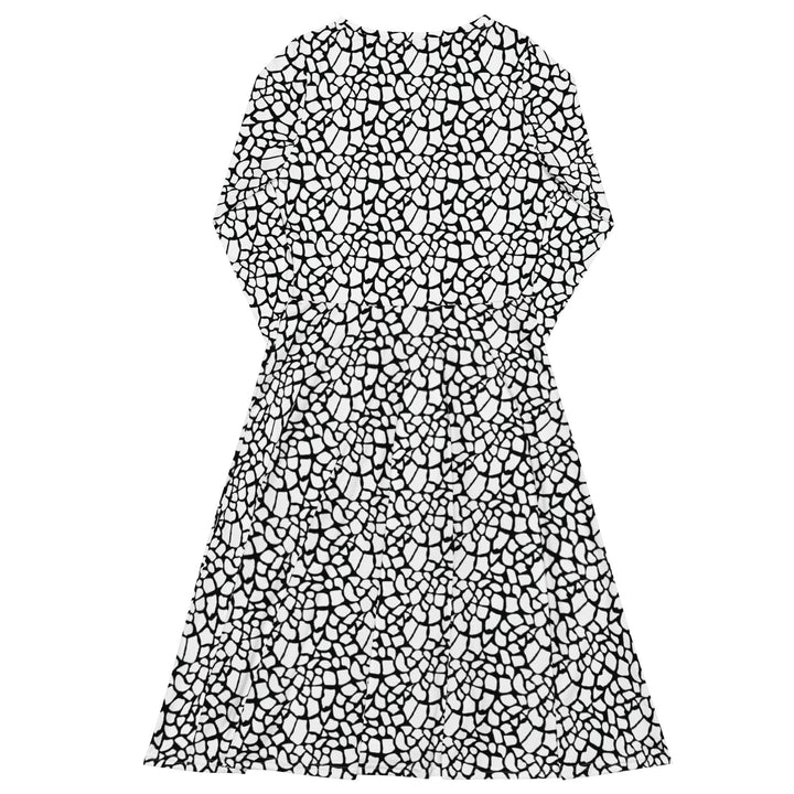 White Giraffe Midi Dress - ARTFULANE